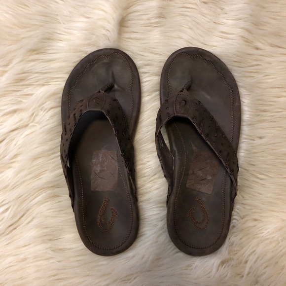 OluKai Shoes - Olukai ‘Polani’ leather flip flop sandals